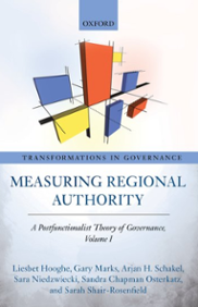 Cover of Measuring Regional Authority: A Postfunctionalist Theory of Governance, Volume I.